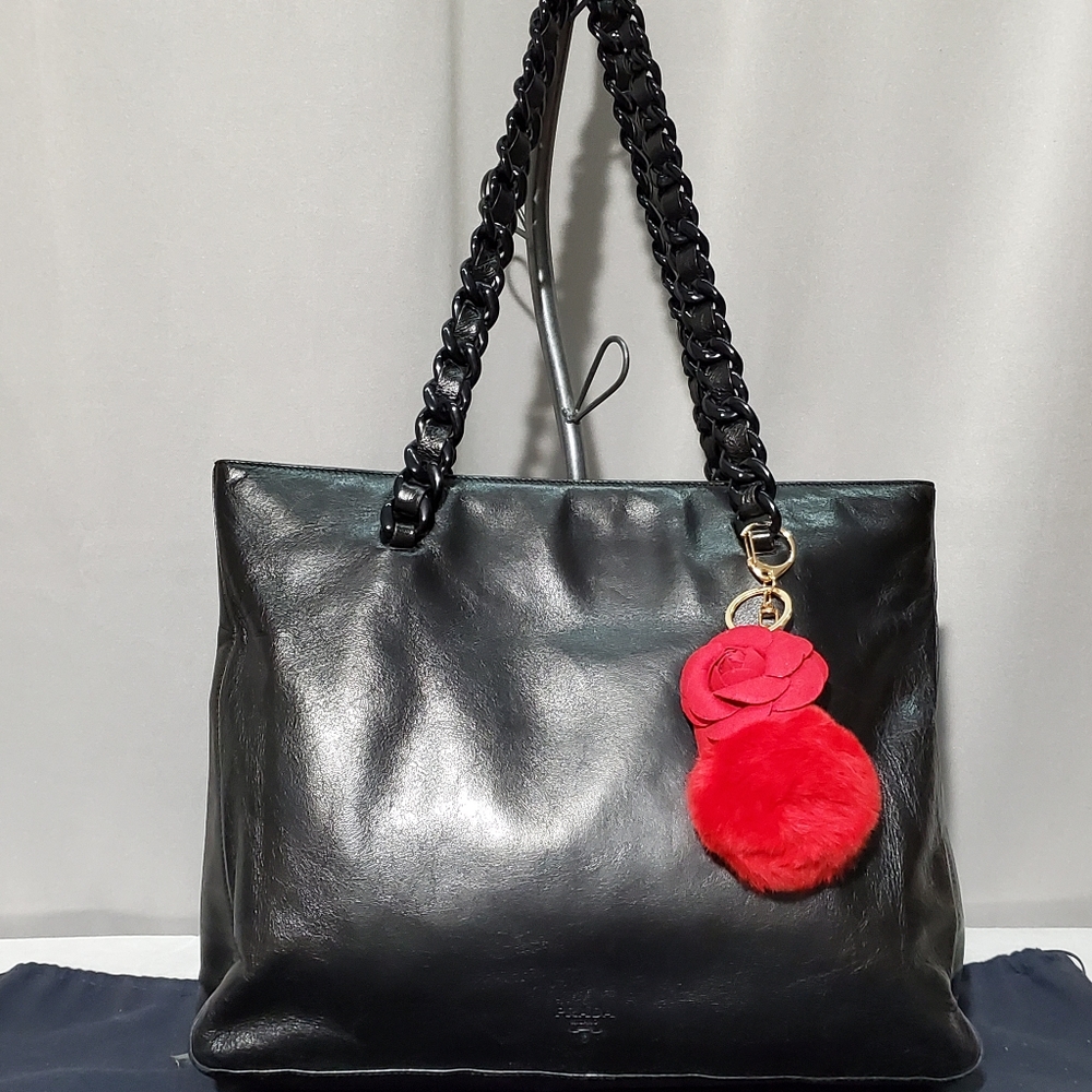 Authentic Prada Leather Medium Shoulder Bag